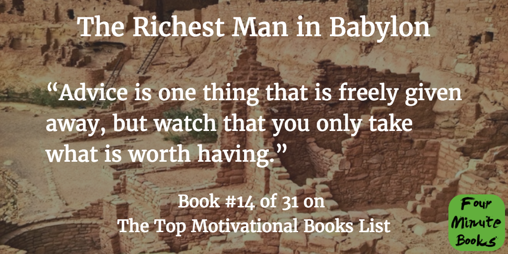 Top Motivational Books Quote 14 - The Richest Man in Babylon