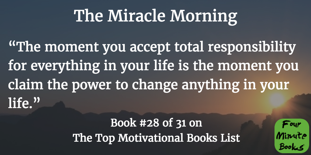 Top Motivational Books Quote 28 - The Miracle Morning
