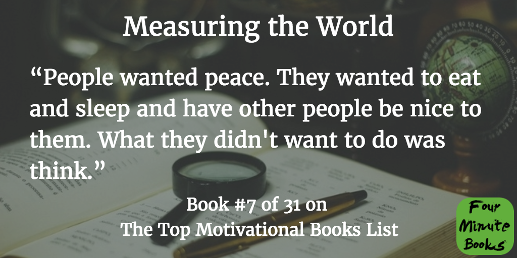 Top Motivational Books Quote 7 - Measuring the World