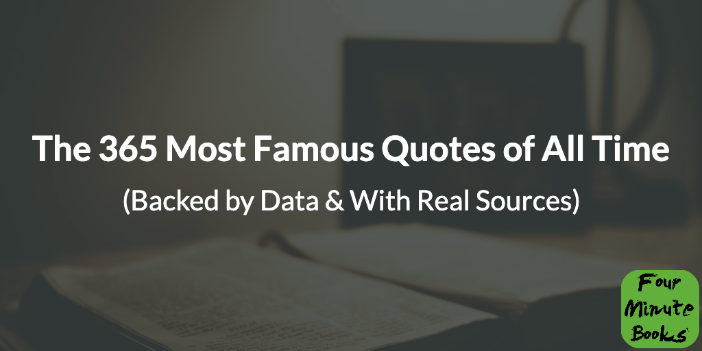 The 365 Most Famous Quotes of All Time (With Data & Real Sources) Cover
