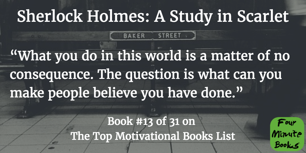 Top Motivational Books Quote 13 - Sherlock Holmes: A Study in Scarlet