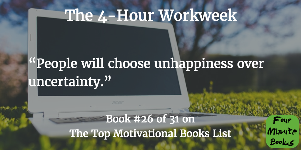 Top Motivational Books Quote 26 - The 4-Hour Workweek