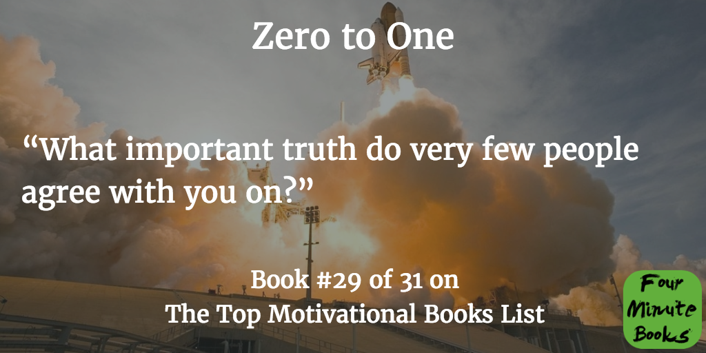 Top Motivational Books Quote 29 - Zero to One