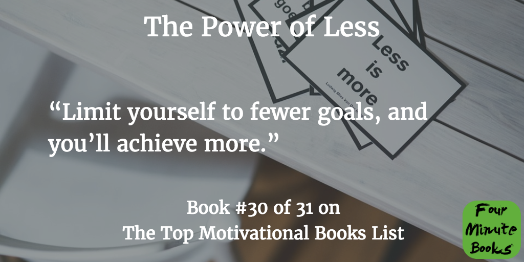 Top Motivational Books Quote 30 - The Power of Less