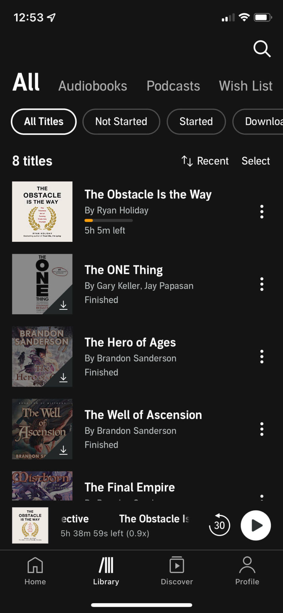 Audible Library