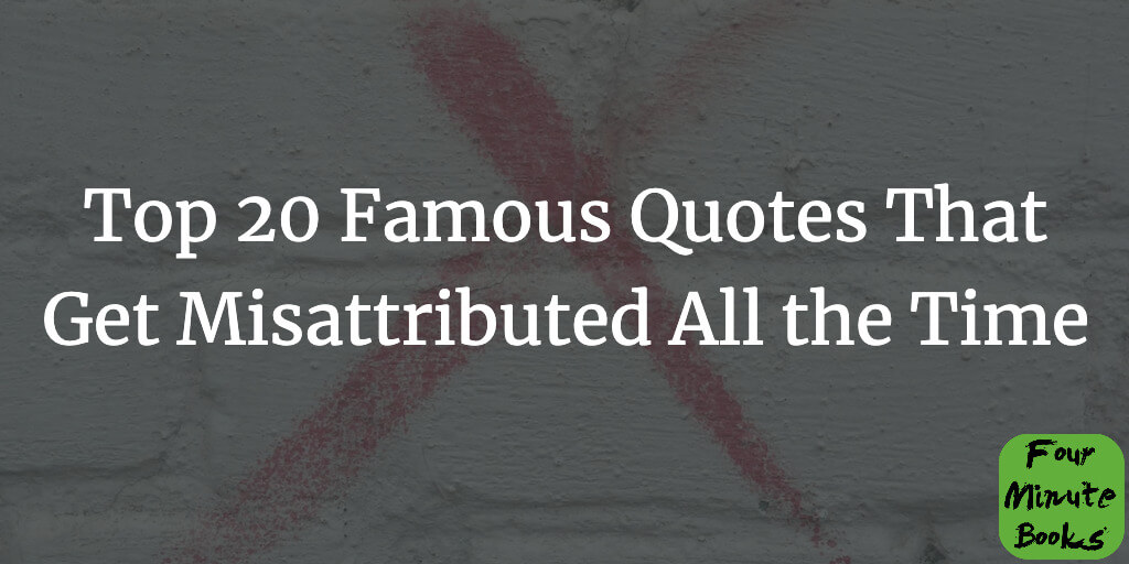 Top 20 Famous Misattributed Quotes Cover