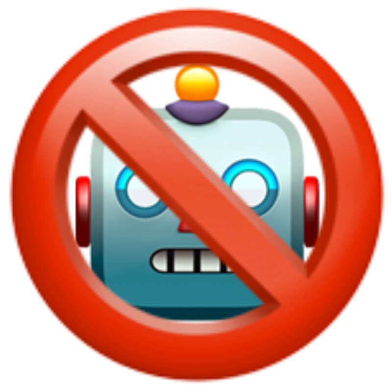 AI Policy No Robots Icon